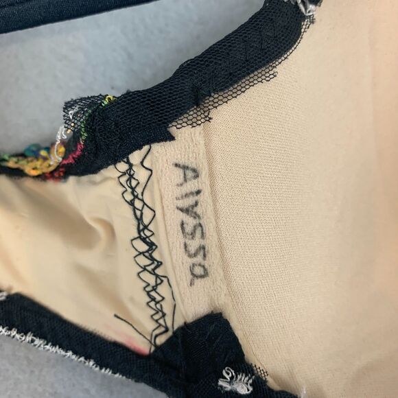 Mara Dancewear 32A Black Sequin Dance Bra Top Festival Clubwear Performance - Picture 6 of 6